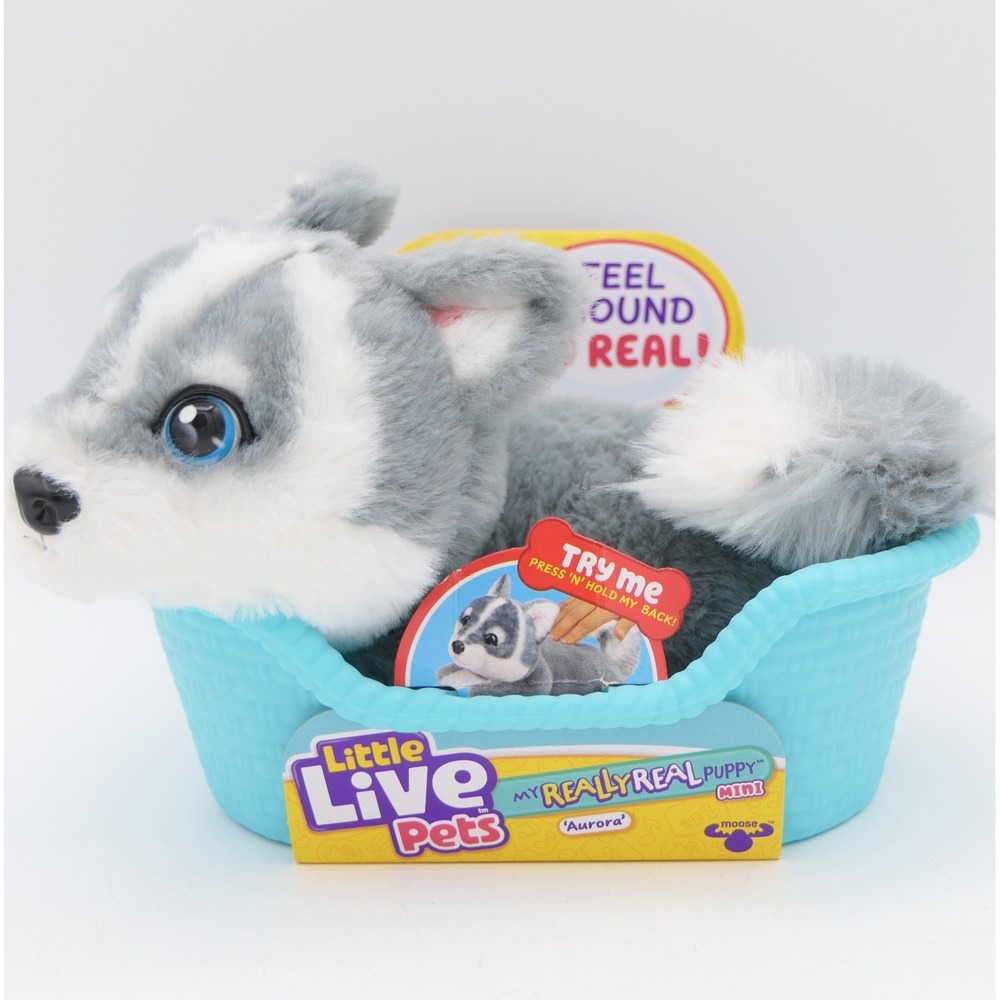 Little Live Pets My Really Real Puppy Mini Aurora Husky 20+ Sounds/Reactions
